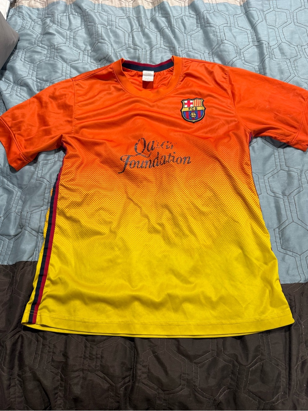 BARCELONA SPAIN 2012/2013 AWAY FOOTBALL SHIRT SIZE M ADULT